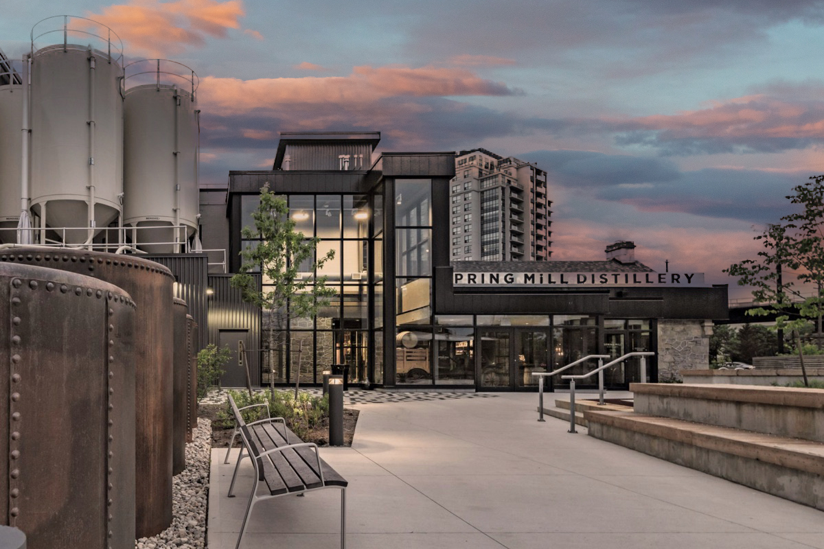 Metalworks Heritage, a restored 1830s distillery and mixed-use heritage space in downtown Guelph